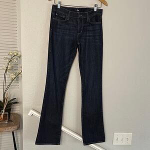 Else Mini Boot Cut Dark Blue Jeans Size 28 Y2K Stretch Long 33.25”